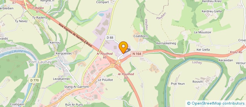 localisation de l'entreprise LOSPARS  CHATEAULIN