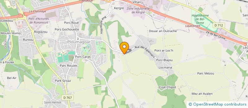 localisation de l'entreprise LOST  PLOUMAGOAR