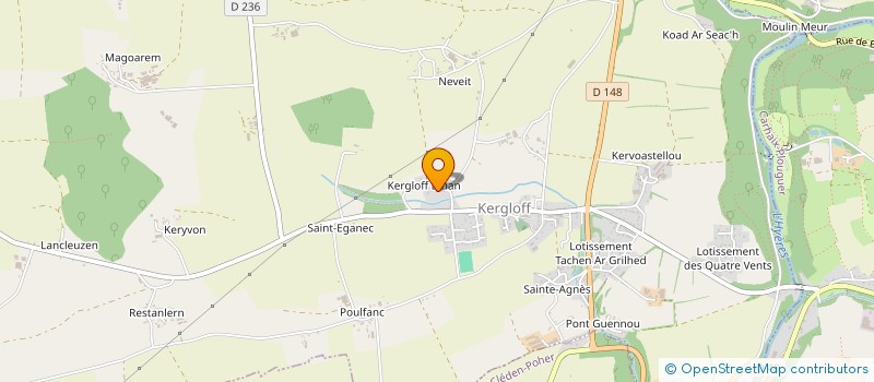 localisation de l'entreprise LOSTANLEN JULIEN TEAM  KERGLOFF