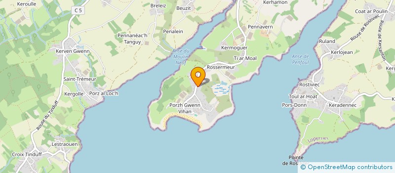 localisation de l'entreprise LOSTMARC'H  PLOUGASTEL-DAOULAS