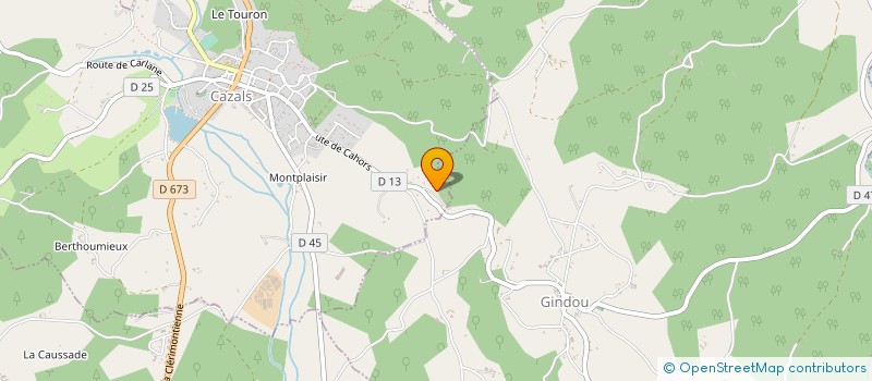 localisation de l'entreprise LOT AFFUTAGE à CAZALS