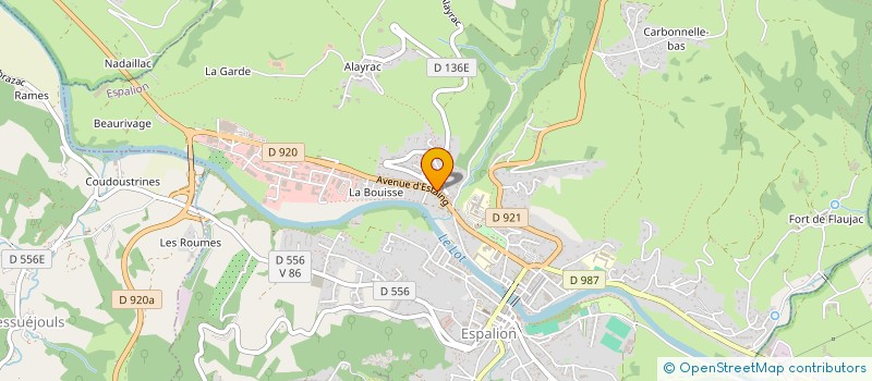 localisation de l'entreprise LOT'AUBRAC AUTO ECOLE à ESPALION