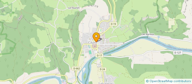 localisation de l'entreprise LOT & BIKE  MARCILHAC-SUR-CELE