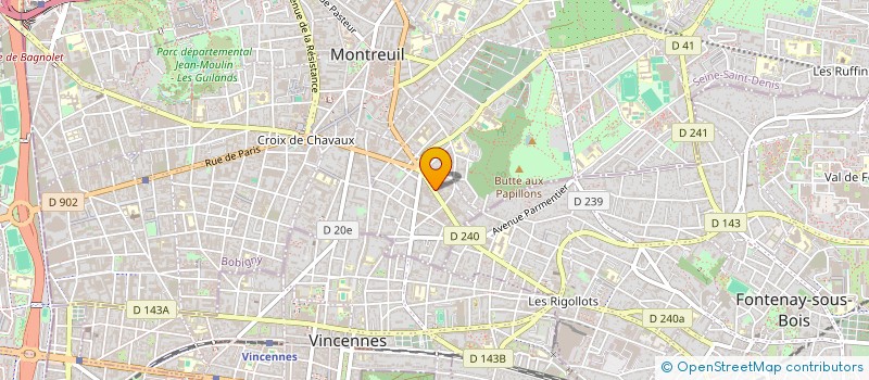 localisation de l'entreprise LOT-COS-IMM à MONTREUIL