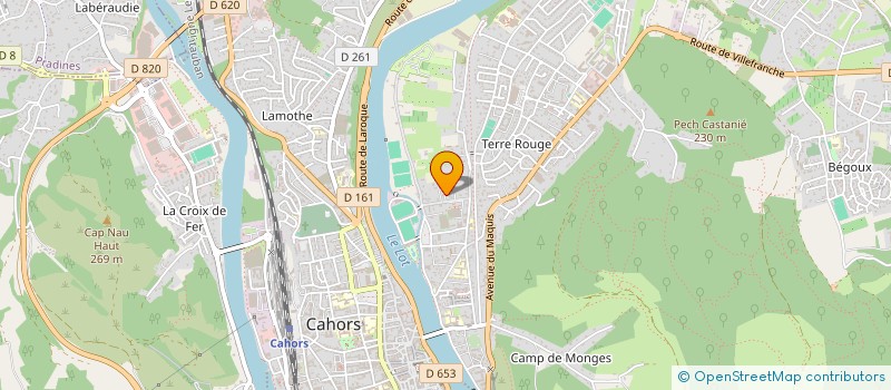 localisation de l'entreprise LOT ENERGIES NOUVELLES  CAHORS