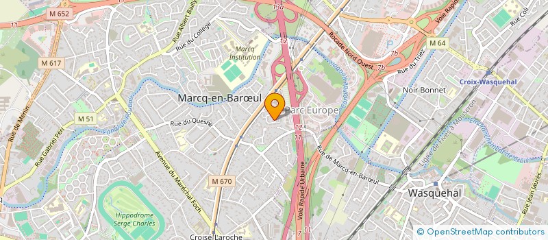 localisation de l'entreprise LOT INVEST à MARCQ-EN-BARŒUL