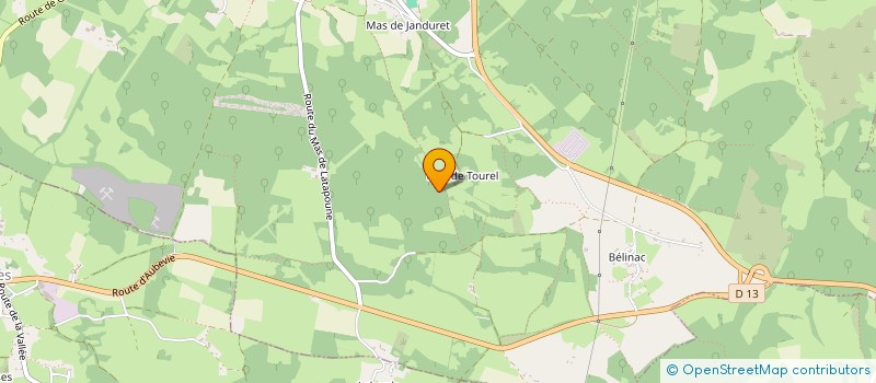 localisation de l'entreprise LOT PISCINE  LIVERNON