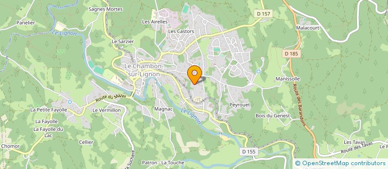 localisation de l'entreprise LOTA FINANCES  LE CHAMBON-SUR-LIGNON