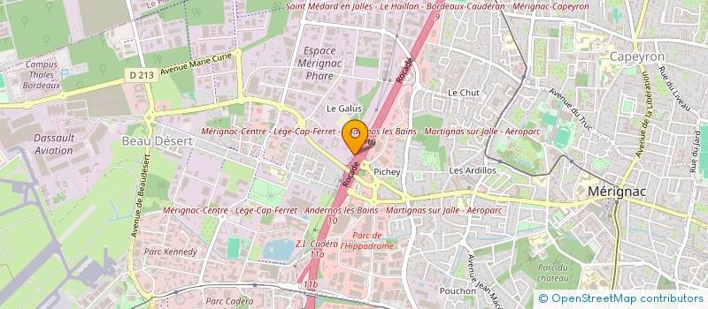 localisation de l'entreprise LOTALY GROUP  MERIGNAC