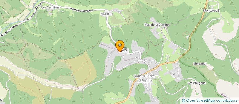 localisation de l'entreprise LOTAVIE  SAINT-PIERRE-LAFEUILLE