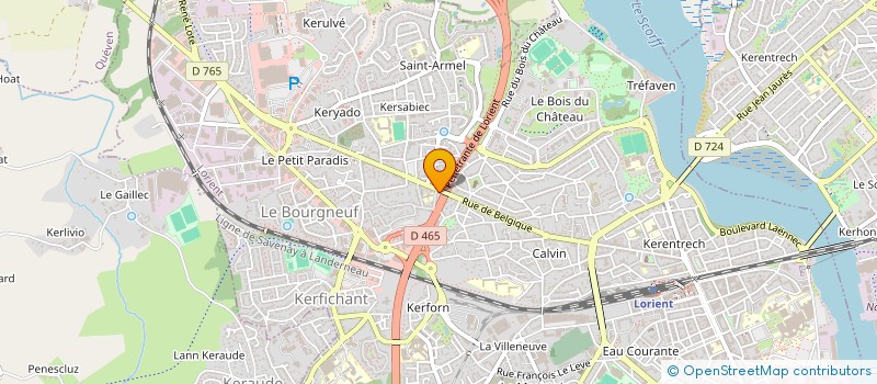 localisation de l'entreprise LOTECAN à LORIENT