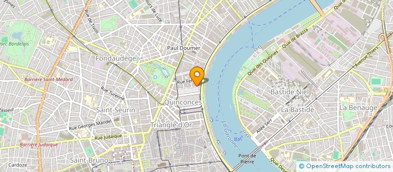 localisation de l'entreprise LOTECK à BORDEAUX