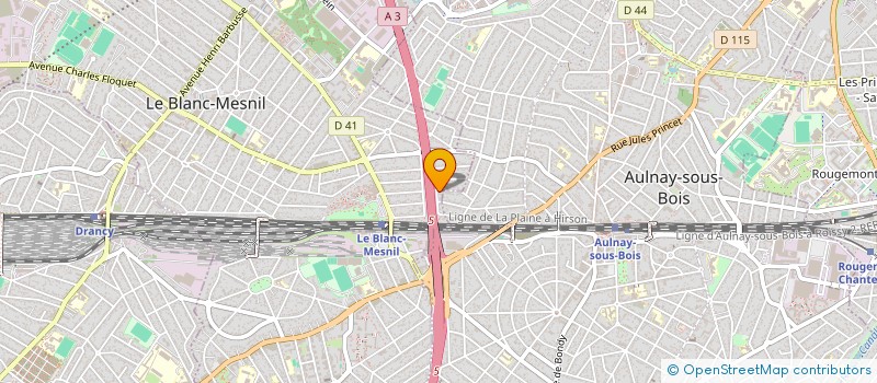 localisation de l'entreprise LOTFI TRANSPORT à LE BLANC-MESNIL