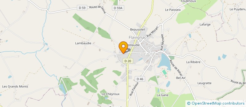 localisation de l'entreprise LOTHAIRE NYS  FLAVIGNAC