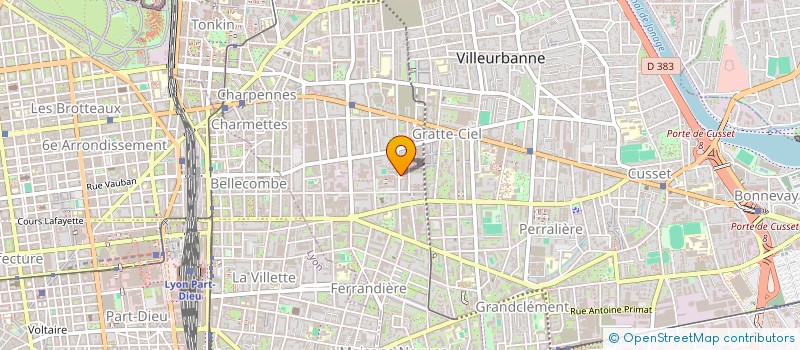 localisation de l'entreprise LOTHAR  VILLEURBANNE