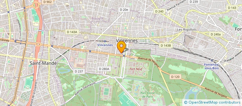 localisation de l'entreprise LOTHIRIA à VINCENNES