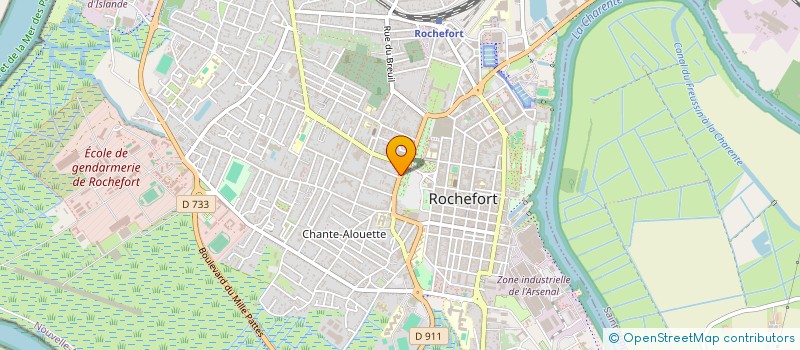 localisation de l'entreprise LOTI 1  ROCHEFORT