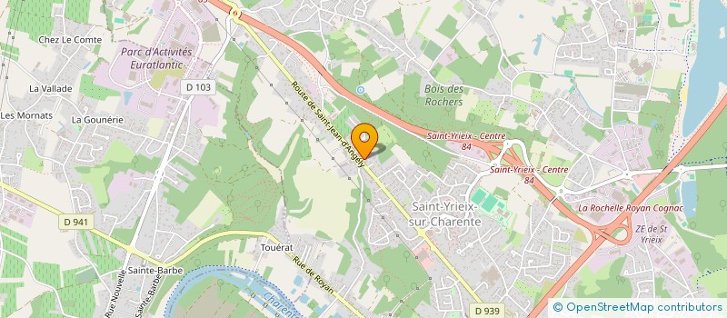 localisation de l'entreprise LOTI 16 à SAINT-YRIEIX-SUR-CHARENTE