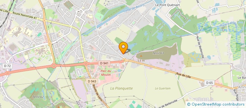 localisation de l'entreprise LOTI CONCEPT  BEUVRY