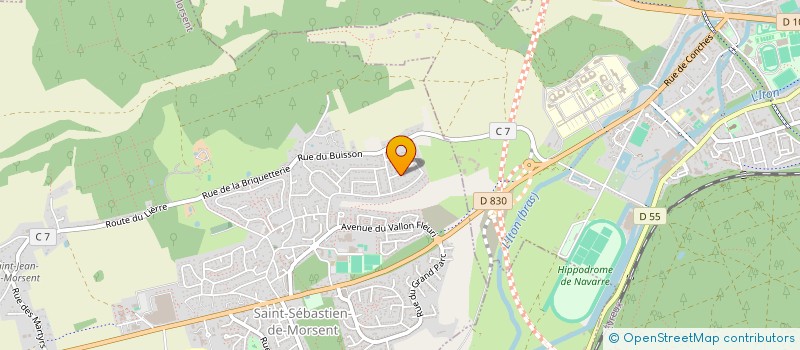 localisation de l'entreprise LOTI-SITES  SAINT-SEBASTIEN-DE-MORSENT