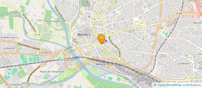 localisation de l'entreprise LOTIER  BEZIERS
