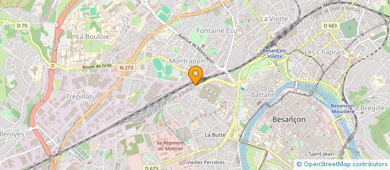 localisation de l'entreprise LOTIFONCIER à BESANCON