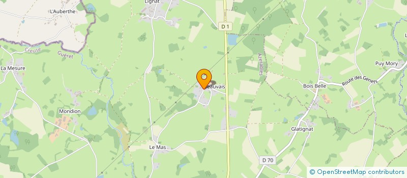 localisation de l'entreprise LOTIGO  AZERABLES