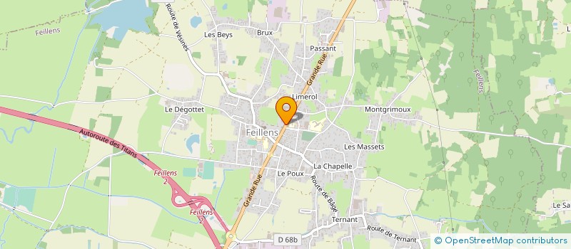 localisation de l'entreprise LOTIMA à FEILLENS