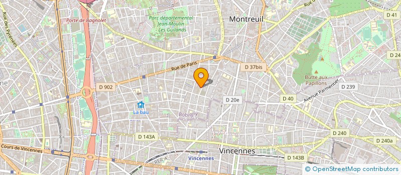 localisation de l'entreprise LOTINA à MONTREUIL