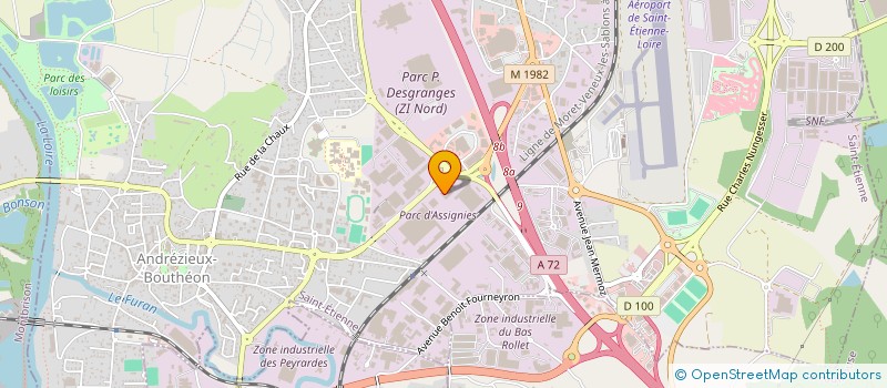 localisation de l'entreprise LOTIR RHONE ALPES à ANDREZIEUX-BOUTHEON
