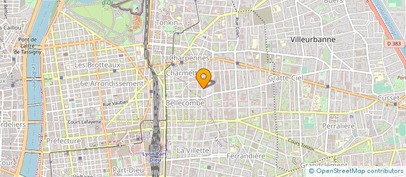localisation de l'entreprise LOTIREM à VILLEURBANNE