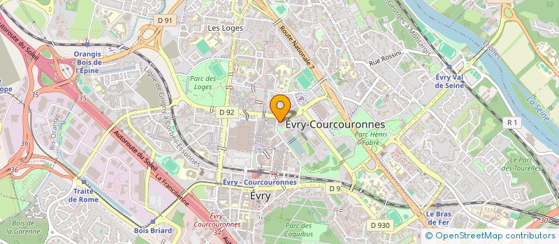 localisation de l'entreprise LOTISOL à EVRY-COURCOURONNES