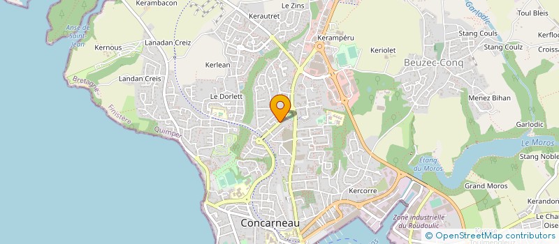 localisation de l'entreprise LOTISS LES HAUTS DE KERNEACH à CONCARNEAU