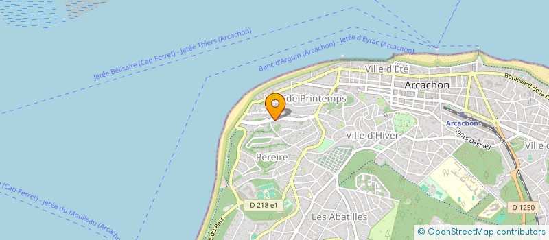 localisation de l'entreprise LOTISSEMENT BERANGER à ARCACHON