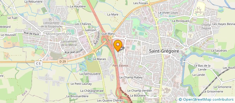 localisation de l'entreprise LOTISSEMENT DE LA PATENAIS à SAINT-GREGOIRE