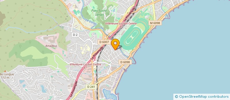localisation de l'entreprise LOTISSEMENT LES CHENES à VILLENEUVE-LOUBET