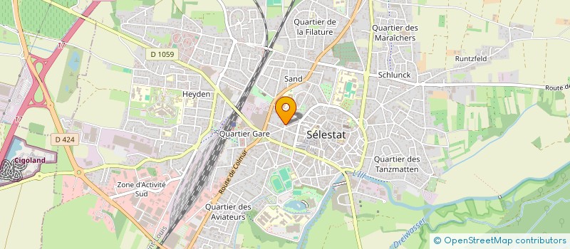 localisation de l'entreprise LOTISSEMENT LES SOURCES à SELESTAT