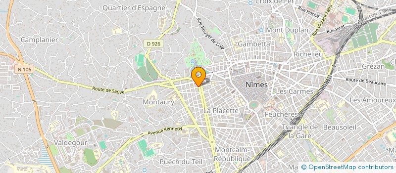 localisation de l'entreprise LOTIVERT  NIMES