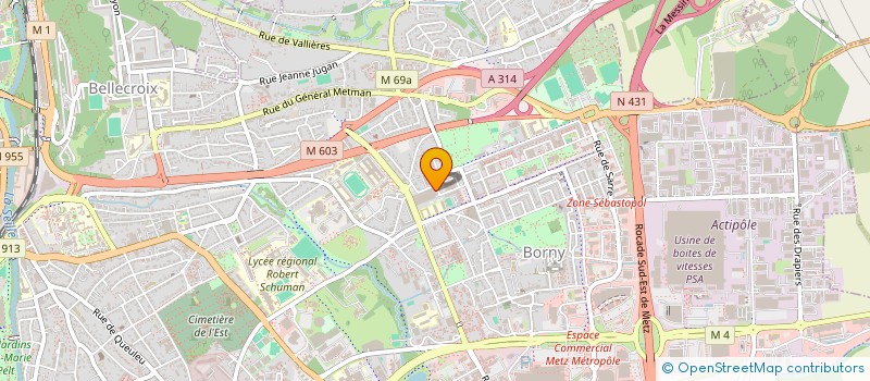 localisation de l'entreprise LOTRANS  METZ