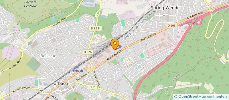 localisation de l'entreprise LOTRAP  FORBACH