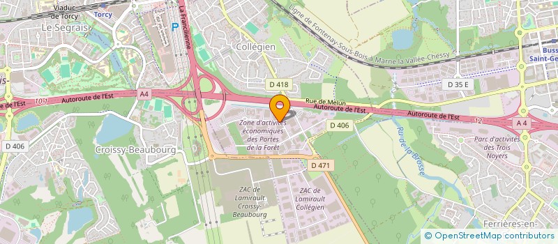 localisation de l'entreprise LOTRASER TRANSPORTS à COLLEGIEN