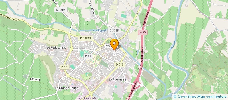 localisation de l'entreprise LOTTERIO à PEZENAS