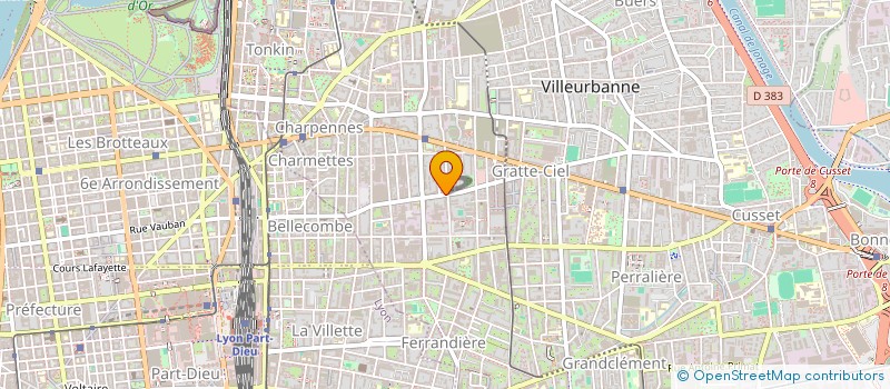 localisation de l'entreprise LOTTI INGENIERIE IMMOBILIERE  VILLEURBANNE