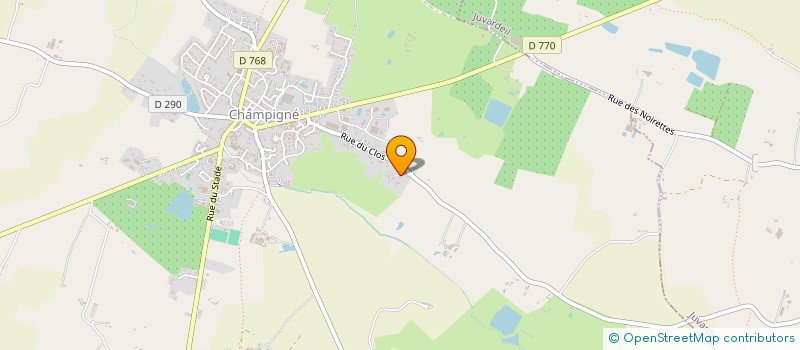 localisation de l'entreprise LOTTIE  LES HAUTS-D'ANJOU