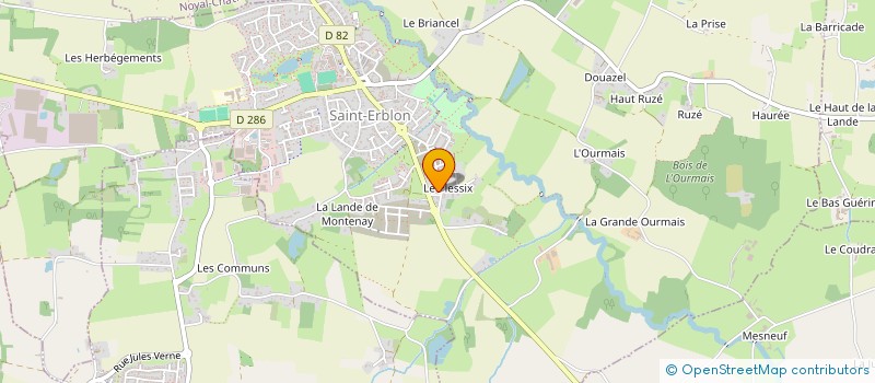 localisation de l'entreprise LOTUCE  SAINT-ERBLON