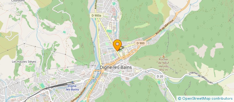 localisation de l'entreprise LOTUS à DIGNE-LES-BAINS