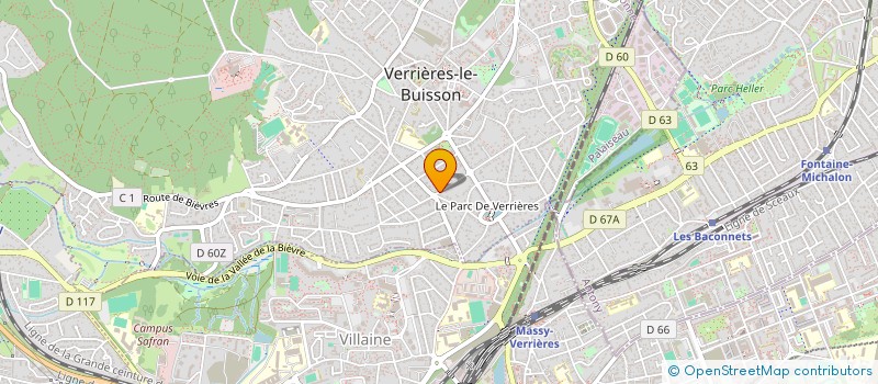 localisation de l'entreprise LOTUS à VERRIERES-LE-BUISSON
