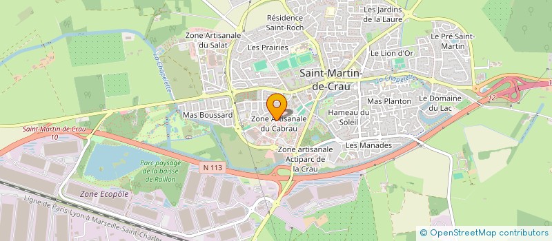 localisation de l'entreprise LOTUS à SAINT-MARTIN-DE-CRAU