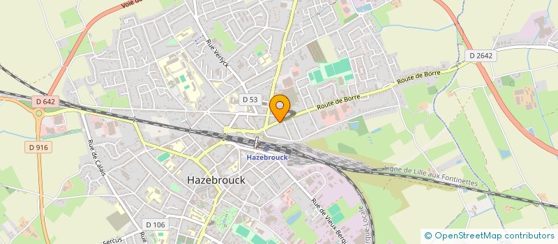 localisation de l'entreprise LOTUS  HAZEBROUCK