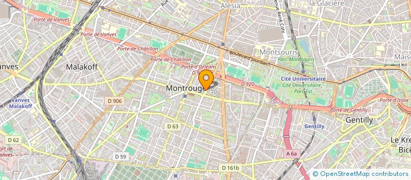 localisation de l'entreprise LOTUS BEAUTE à MONTROUGE
